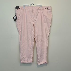 Ava & ViV Glazed peach ankle pants